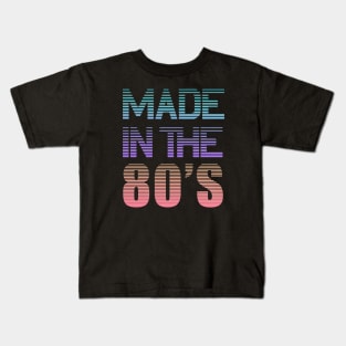 Made in the 80s Birthday Gift born 1980 Kids T-Shirt